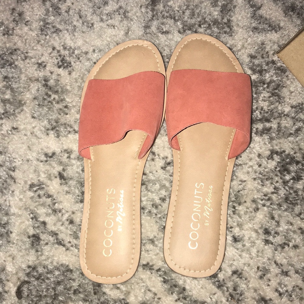 Coral sandals
